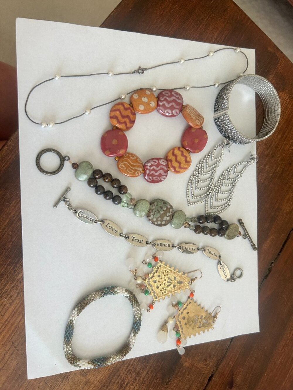 Random bundle of costume and hand-made jewelry